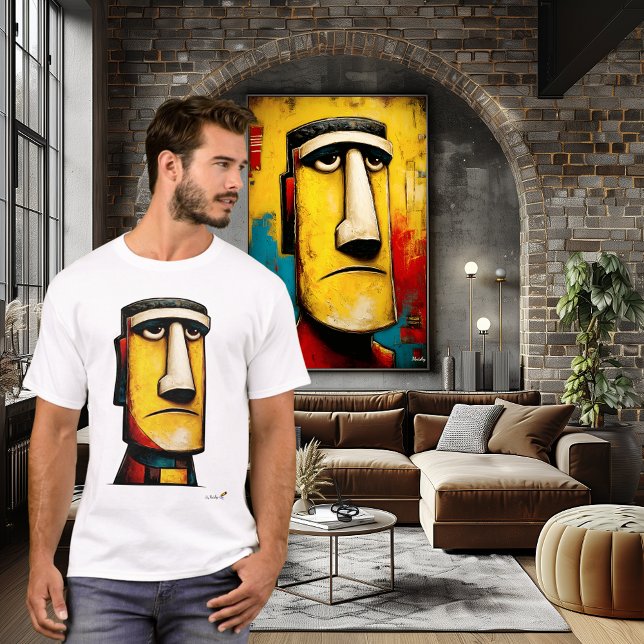 Camiseta Abstract Expressionist Face | Modern Symbolic (Subido por el creador)