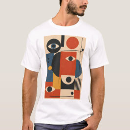 Camiseta Abstract Eyes – Geometric Art T-Shirt
