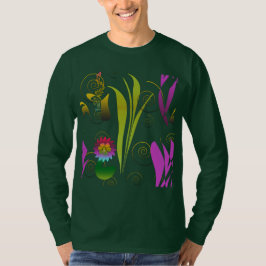 Camiseta Abstract Floral with Spirals