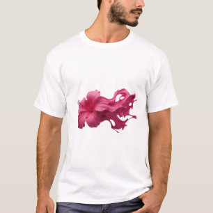 Camiseta ABSTRACT FLOWER Wearable Elegante y con Estilo
