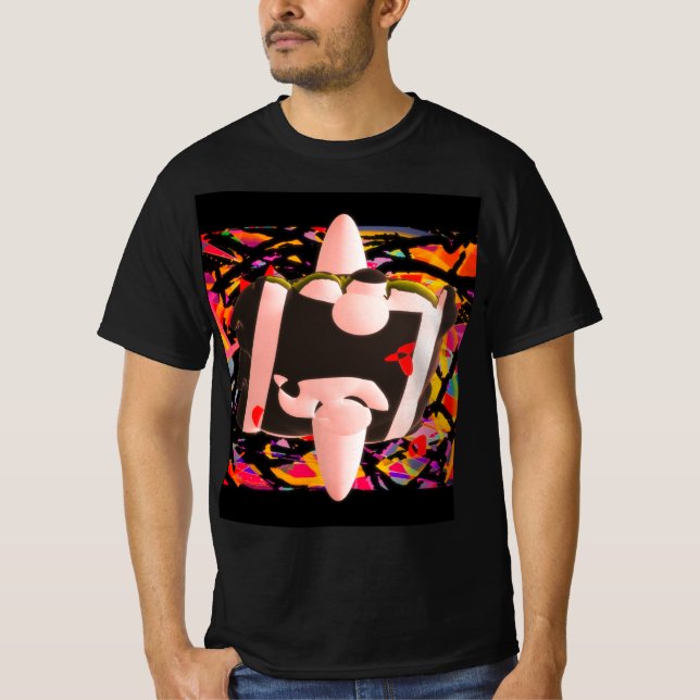 Camiseta Abstract futuristic design modern (Anverso)