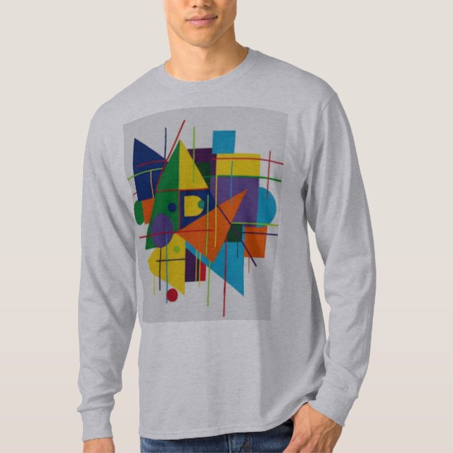 Camiseta Abstract Geometric Long Sleeve Tee (Anverso)