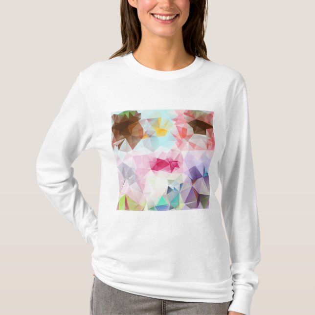 Camiseta Abstract Geometric Low Poly Mosaic (Anverso)