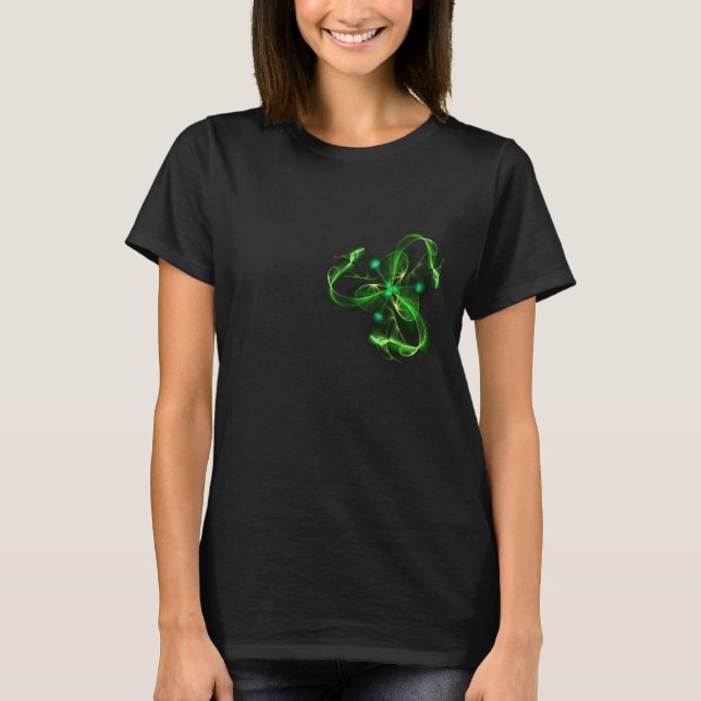 Camiseta abstract green  (Anverso)