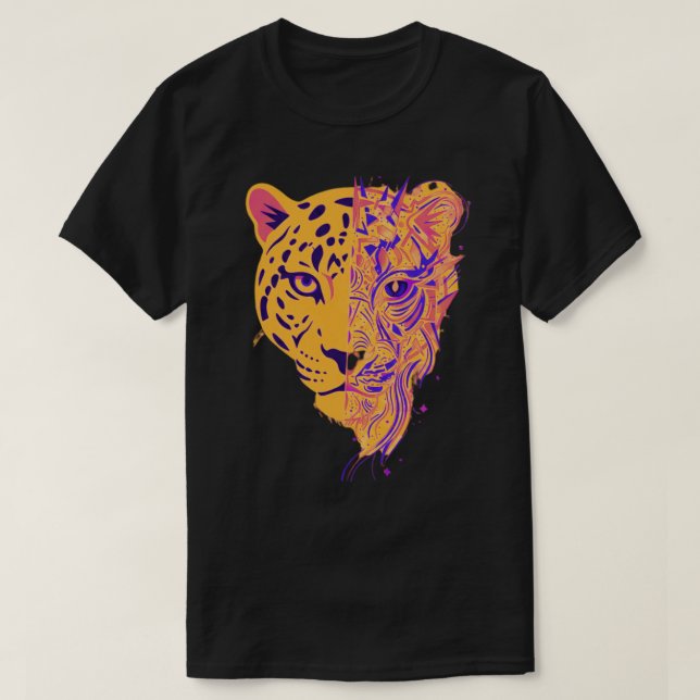 Camiseta Abstract Panther Identity  | Symbolic Cosmic Art (Diseño del anverso)