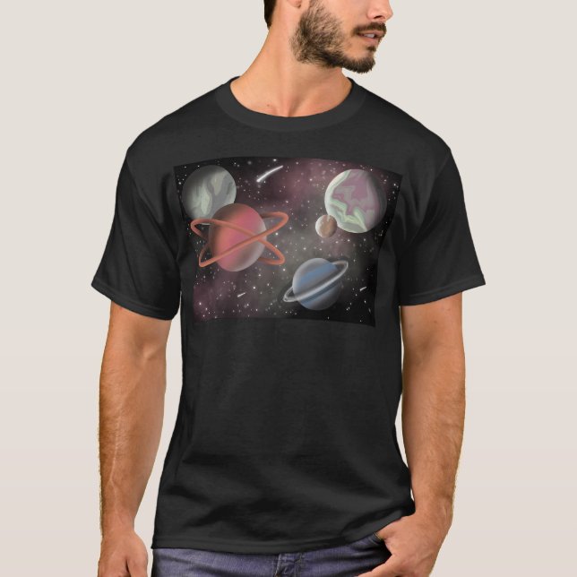 Camiseta Abstract Planets 2 (Anverso)