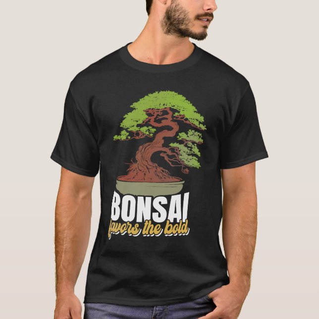 Camiseta Abstract Pleasant Patience Of Bonsai Quote (Anverso)