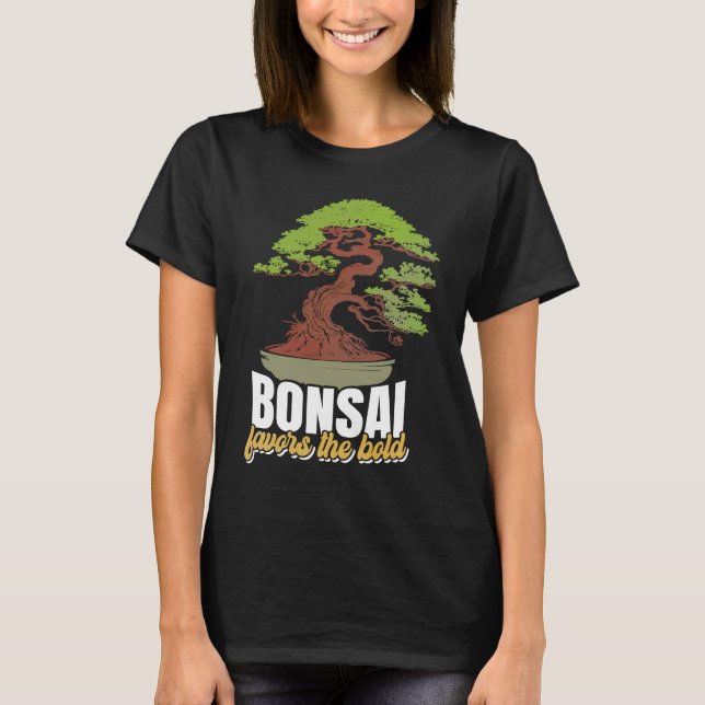 Camiseta Abstract Pleasant Patience Of Bonsai Quote (Anverso)