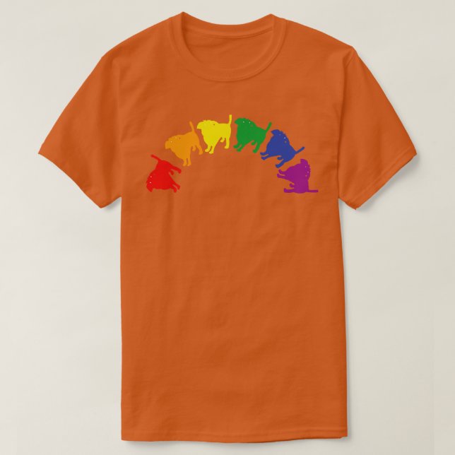 Camiseta Abstract Pride Dogs Rainbow (Diseño del anverso)