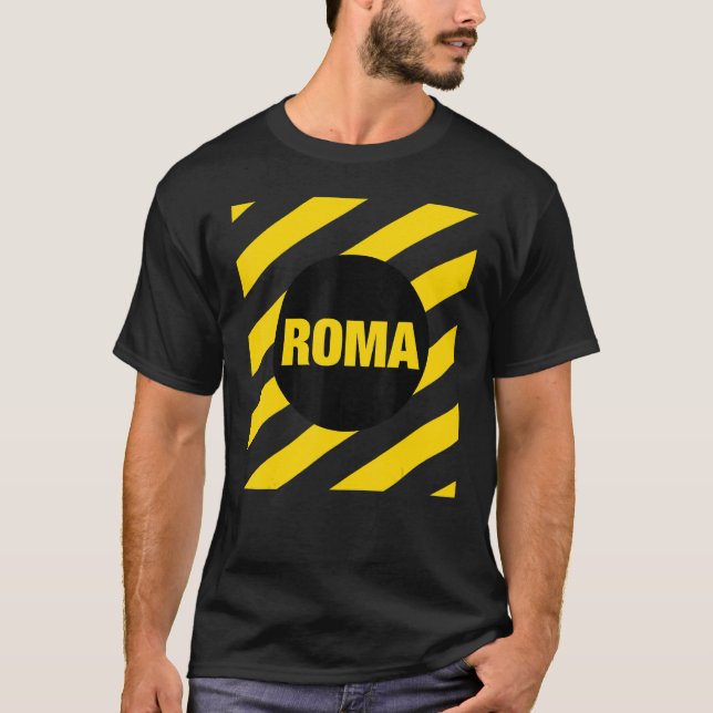 Camiseta Abstract Rome Italy Square Style Roma Italia Illus (Anverso)