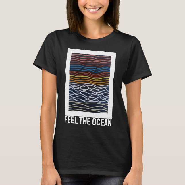 Camiseta Abstract Seafront Painting by Alfred Fox (Anverso)