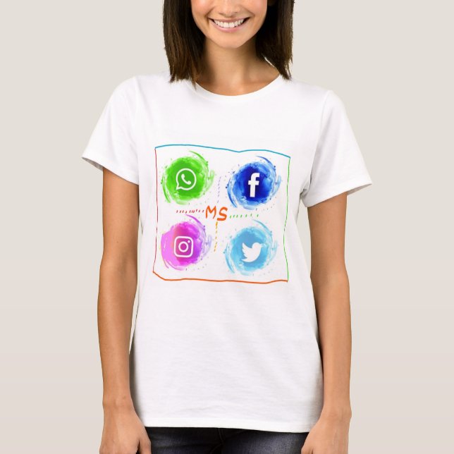 Camiseta abstract-social-media-acuarela-iconos-set_1055-44 (Anverso)