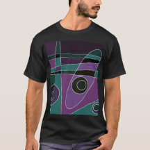 Abstract Surfing Verde azulada Purple