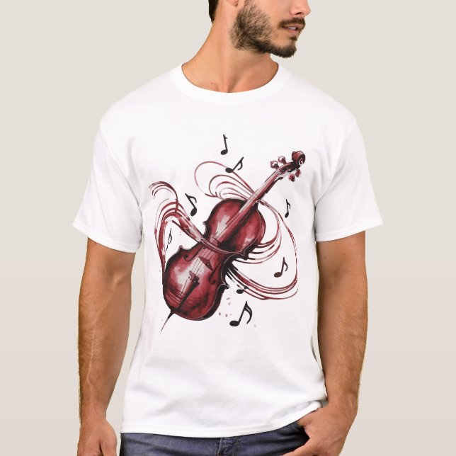 Camiseta abstract violin (Anverso)
