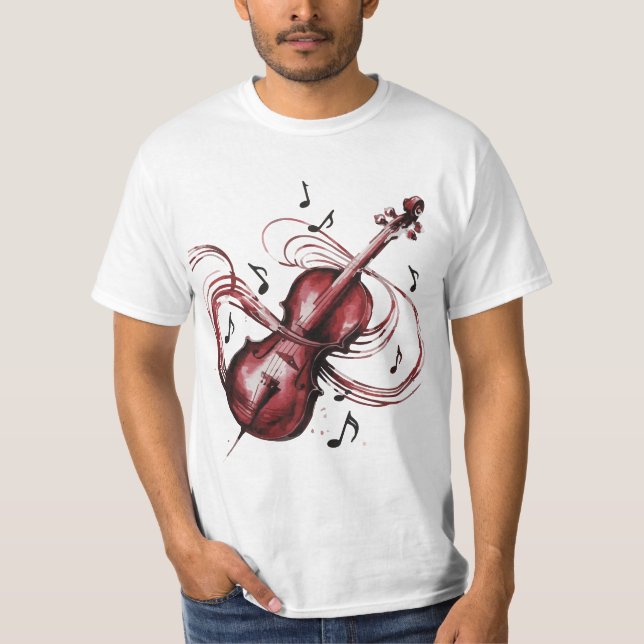 Camiseta abstract violin (Anverso)