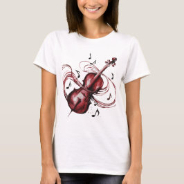 Camiseta Abstract violin women's