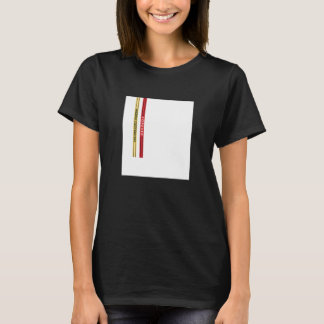 Camiseta Abstract White Square Straps Illustration Graphic 
