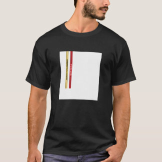 Camiseta Abstract White Square Straps Illustration Graphic 