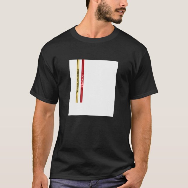 Camiseta Abstract White Square Straps Illustration Graphic  (Anverso)