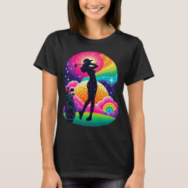 Camiseta Abstract Woman Golfer T-Shirt