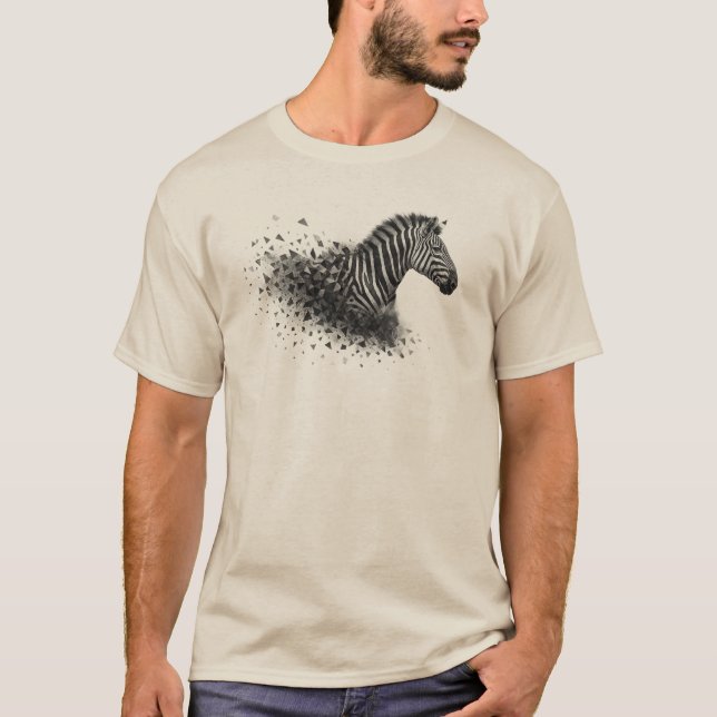 Camiseta Abstract Zebra Burst para Hombres (Anverso)