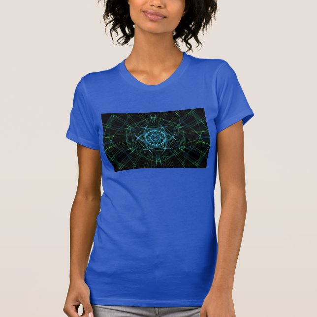Camiseta abstracta azul (Anverso)