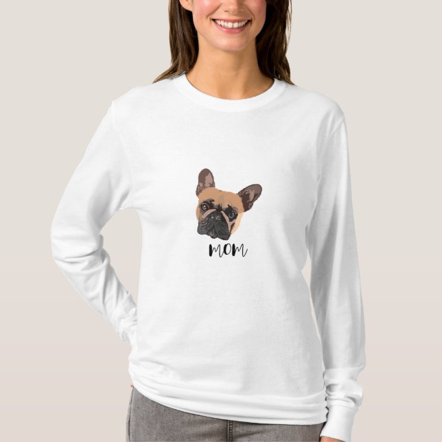 Camiseta abstracta de Bulldog Francés (Anverso)