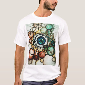Camiseta abstracta de percepción ocular neurográfi