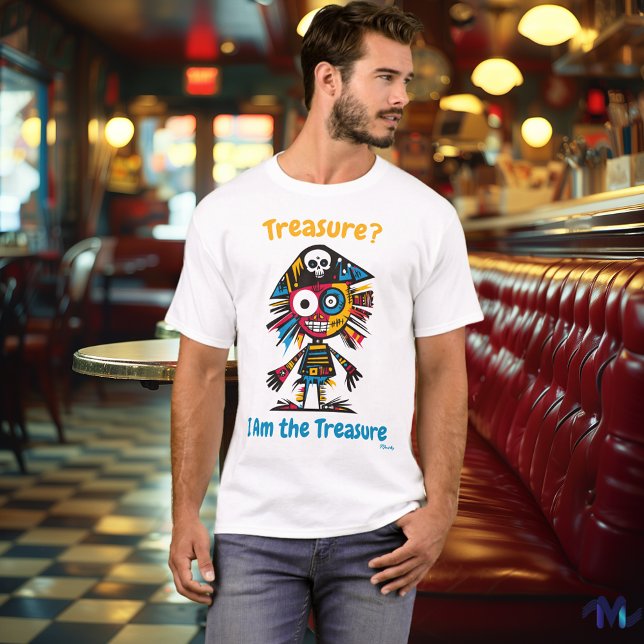Camiseta abstracta de tesoro de pirata vibrante (Subido por el creador)