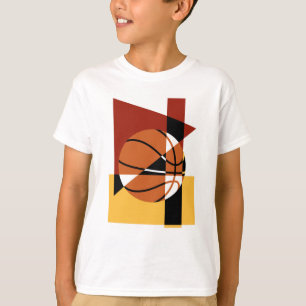 Camiseta abstracta del baloncesto