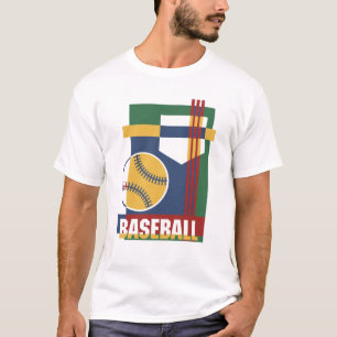 Camiseta abstracta del béisbol