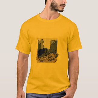 Camiseta abstracta del campañol de pradera