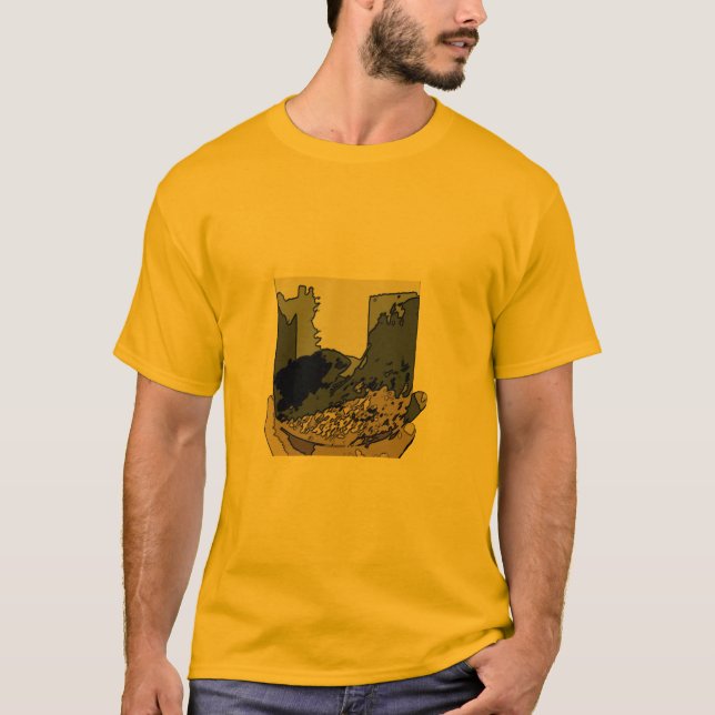 Camiseta abstracta del campañol de pradera (Anverso)