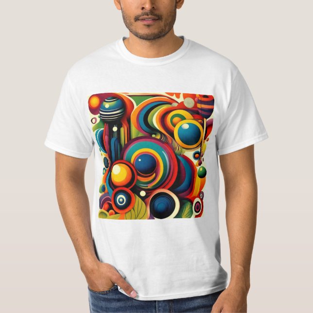 Camiseta Abstracta Psychedelica (Anverso)