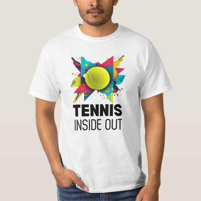 Camiseta Abstracta Tennis Inside Out (Anverso)