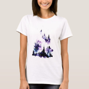 Camiseta Abstracto acuarela Ciudad cósmica