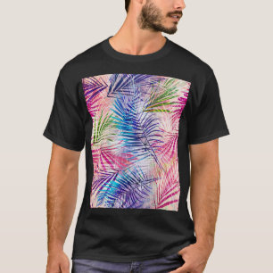Camiseta Abstracto acuarela deja patrón de alamante