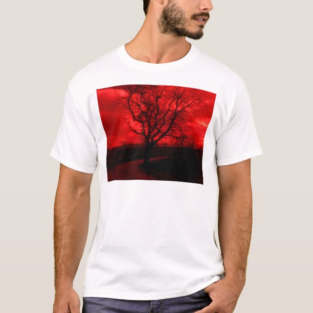 Camiseta Abstracto de árbol baldío (Anverso)