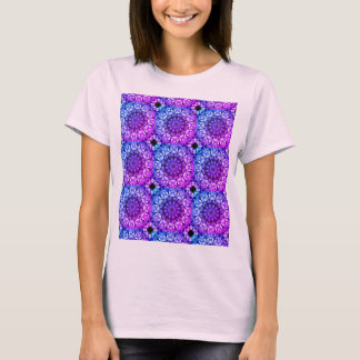 Camiseta Abstracto de las flores de arcoiris Hydrangea