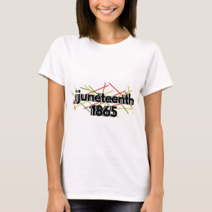 Camiseta Abstracto Juneteenth 1865 Día de la Libertad Celeb
