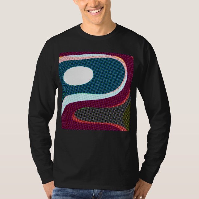 Camiseta Abstracto Ondulado Colorido 612 (Anverso)