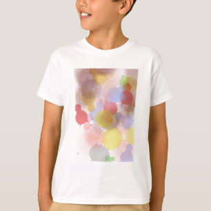 Camiseta Abstracto salpicador de pintura colorida