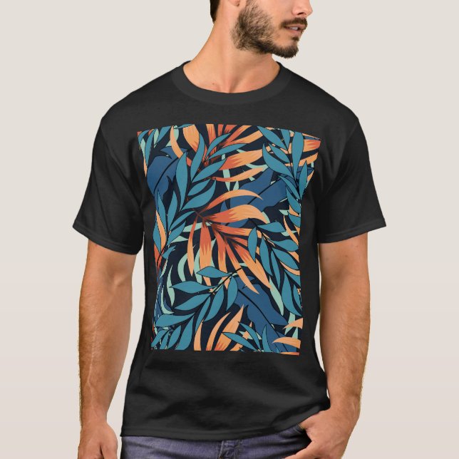 Camiseta Abstracto tropical Pastel (Anverso)