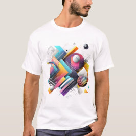 Camiseta Abstracto Urbano Vibrante