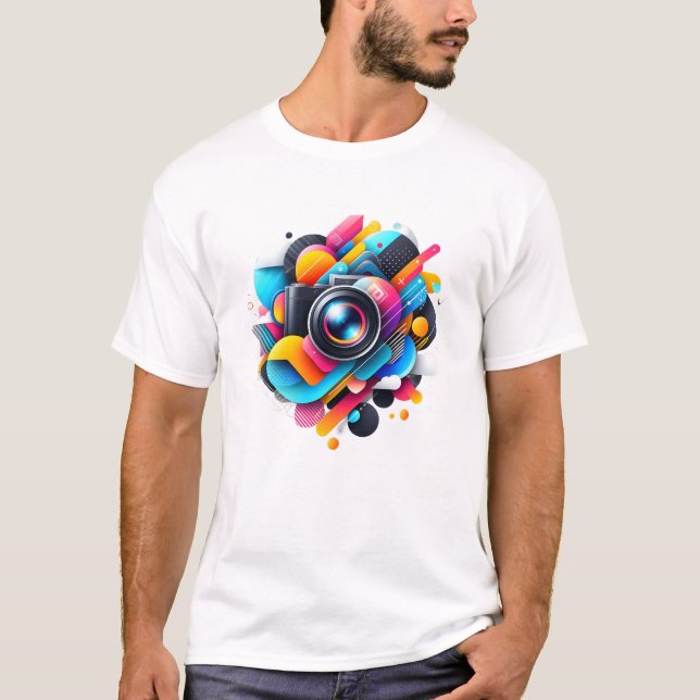 Camiseta Abstracto Urbano Vibrante (Anverso)