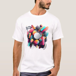 Camiseta Abstracto Urbano Vibrante
