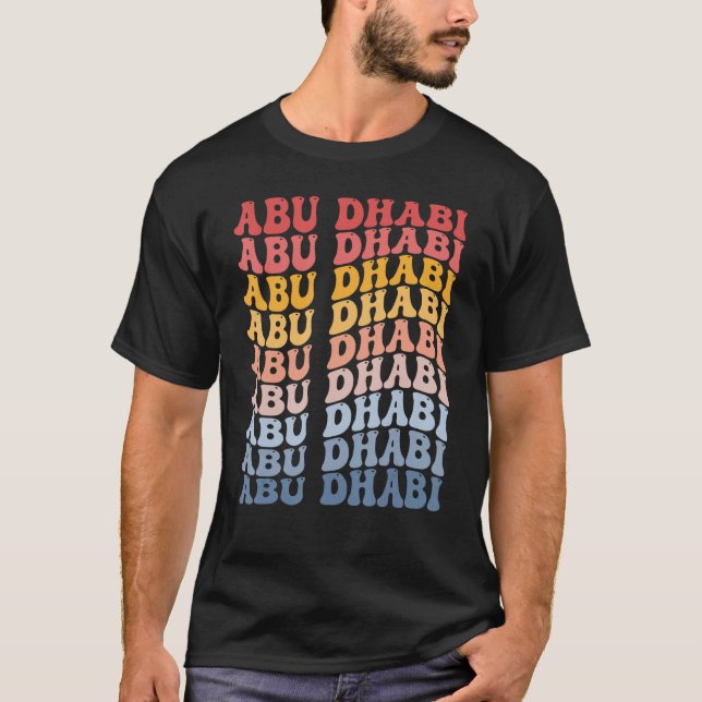 Camiseta Abu Dhabi City Groovy Retro (Anverso)