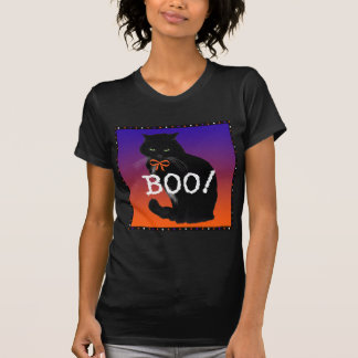 Camiseta "Abucheo!" Gato negro Halloween