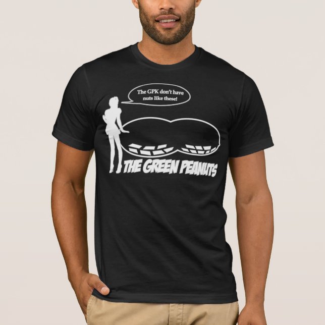 Camiseta Abucheo VERDE de los CACAHUETES (Anverso)