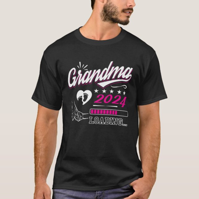 Camiseta Abuela 2024 Cargando Pronto Ser Madre Embarazo Ann (Anverso)